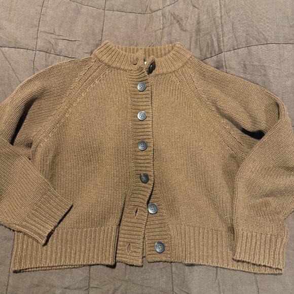 Sister Katie Carolyn Cashmere Cardigan Medium Brown $398 James Street - Picture 1 of 1